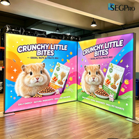 Boîte à lumière modulaire en PVC/aluminium pour publicité Lintel, avec éclairage LED, toile pour stand d'exposition, toile de fond pour stand de salon professionnel, présentoir lumineux pour exposition