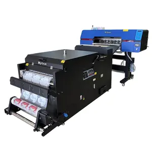 Mycolor Update Wholesale 60cm 2 head dtf printer T-shite small business for T-shirt Printing with df700