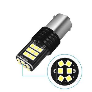 หลอดไฟ LED สำหรับรถยนต์ ไฟเบรก ไฟถอยหลัง 1156 BA15S P21W PY21W T20 T15 W16W 24SMD 3030 หลอดไฟ LED ทดแทน ไฟเลี้ยว - Product Image 4