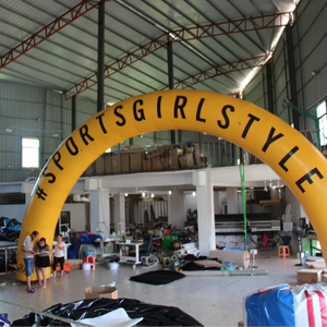 Arche sportive gonflable jaune en promotion pour événements commerciaux extérieurs ou publicitaires - Product Image 1