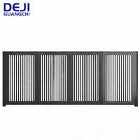 Porte de Villa Extérieure Moderne Minimaliste Automatique Rétractable Électrique Pliante Suspendue en Aluminium Artistique