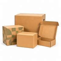 Boîtes à fruits personnalisées en carton ondulé E Flute RSC, écologiques, réutilisables, en matériaux recyclés, avec doublure en kraft résistante aux UV et trous d'aération pour