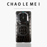 Casing Ponsel Lipat Huawei Mate X7, Pelindung Engsel Penuh, Pelindung Layar Terintegrasi, Kulit Asli dengan Penyangga Putar