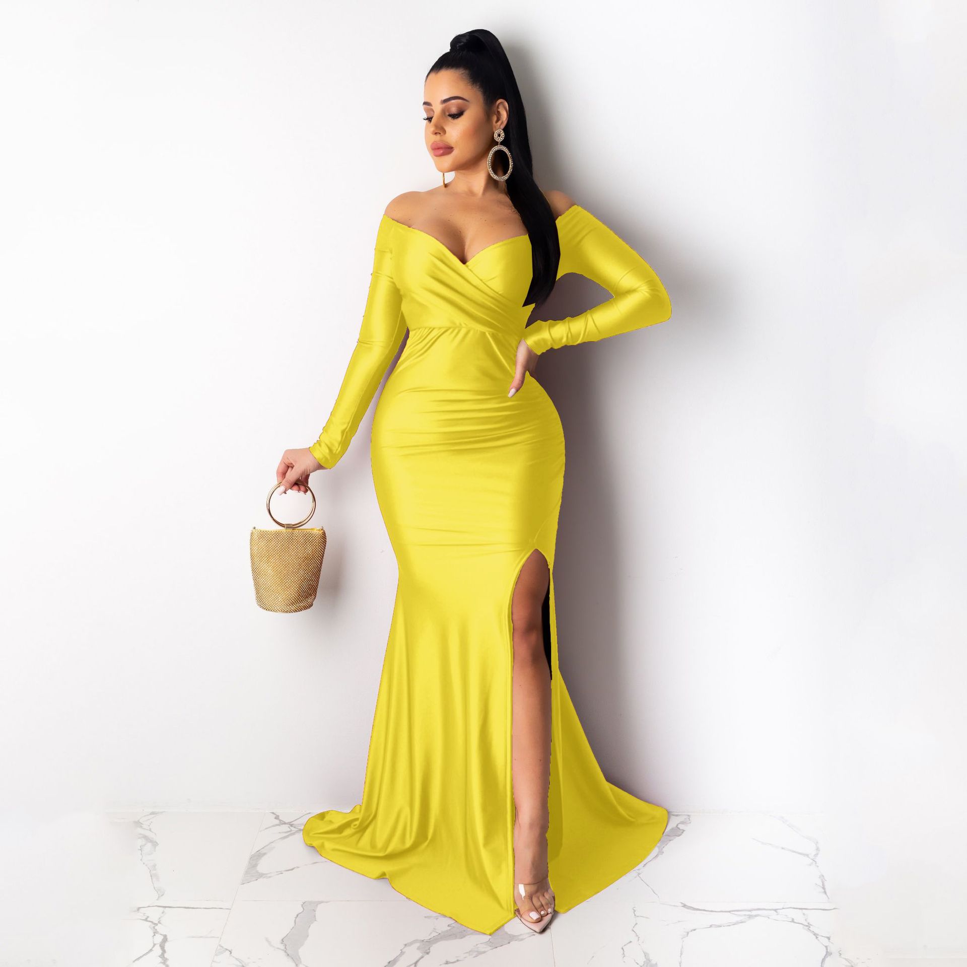 Female Modest Dresses Women Lady Elegant Formal Ladies Dress for Party  Floor-length| Alibaba.com