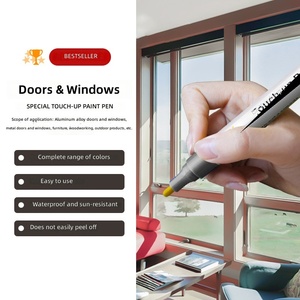Stylo de retouche pour portes et fenêtres, stylo de peinture de réparation pour profilés en alliage d'aluminium, pour armoires, meubles, appareils électroménagers, machines, origine Chine - Product Image 1