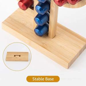 Soporte para cápsulas de café de bambú, Compatible con cápsulas de línea originales <span class=keywords><strong>Nespresso</strong></span>, 23 Uds., soporte creativo para cápsulas de Cactus <span class=keywords><strong>Nespresso</strong></span> - Product Image 3