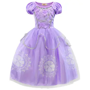 Vestido de baile para meninas, vestido de princesa do bebê estilo ocidental fantasia de halloween cosplay