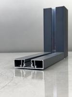 Cloison de séparation de bureau en verre simple avec cadre en aluminium anti-impact de 26 mm pour hôpital, école, gymnase