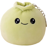 Pendentif de sac décoratif en peluche mignon de 11 cm, mini jouet en peluche en forme de boulette de riz vapeur (Rice Bao)