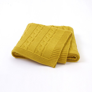 Couverture <span class=keywords><strong>de</strong></span> literie en acrylique pour nouveau-né, tricotée à la main, pour berceau, poussette, voiture, réception <span class=keywords><strong>de</strong></span> câbles <span class=keywords><strong>crochet</strong></span>és, couverture <span class=keywords><strong>de</strong></span> canapé, pull, couette - Product Image 5