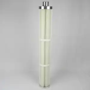 TOPEP Customized Aluminum End Cover Air Filter Cartridge 42*133*936 Polyester Cloth Dust Collection Filter