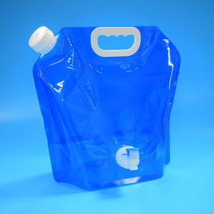 Venta al por mayor 5 litros 10 litros plegable portátil al aire libre camping contenedor de agua de plástico bolsa con grifo - Product Image 2