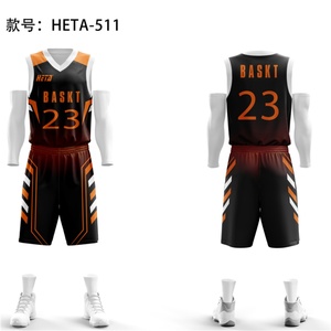 Uniforme de Baloncesto Personalizado de Poliéster con Nuevo Diseño Reversible, Conjunto de Uniforme de Baloncesto de Malla de Secado Rápido - Product Image 2