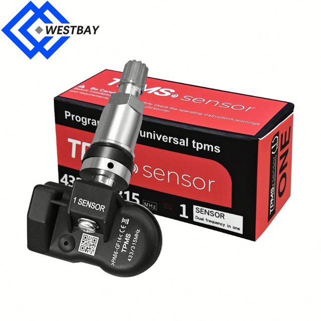 Autel MX-Sensor 315MHz 433MHz 2 in 1 Universal Programmable TPMS Sensor Metal/Rubber OE Level Tire Pressure Monitoring System