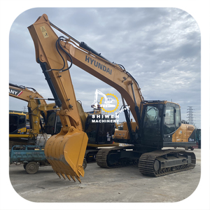 Importation Coréenne : Excavatrice sur chenilles Hyundai 225 d'occasion, modèle 2022, moteur diesel Cummins, 25 tonnes, avec moteur, engrenages, roulements et pompe en stock - Product Image 1