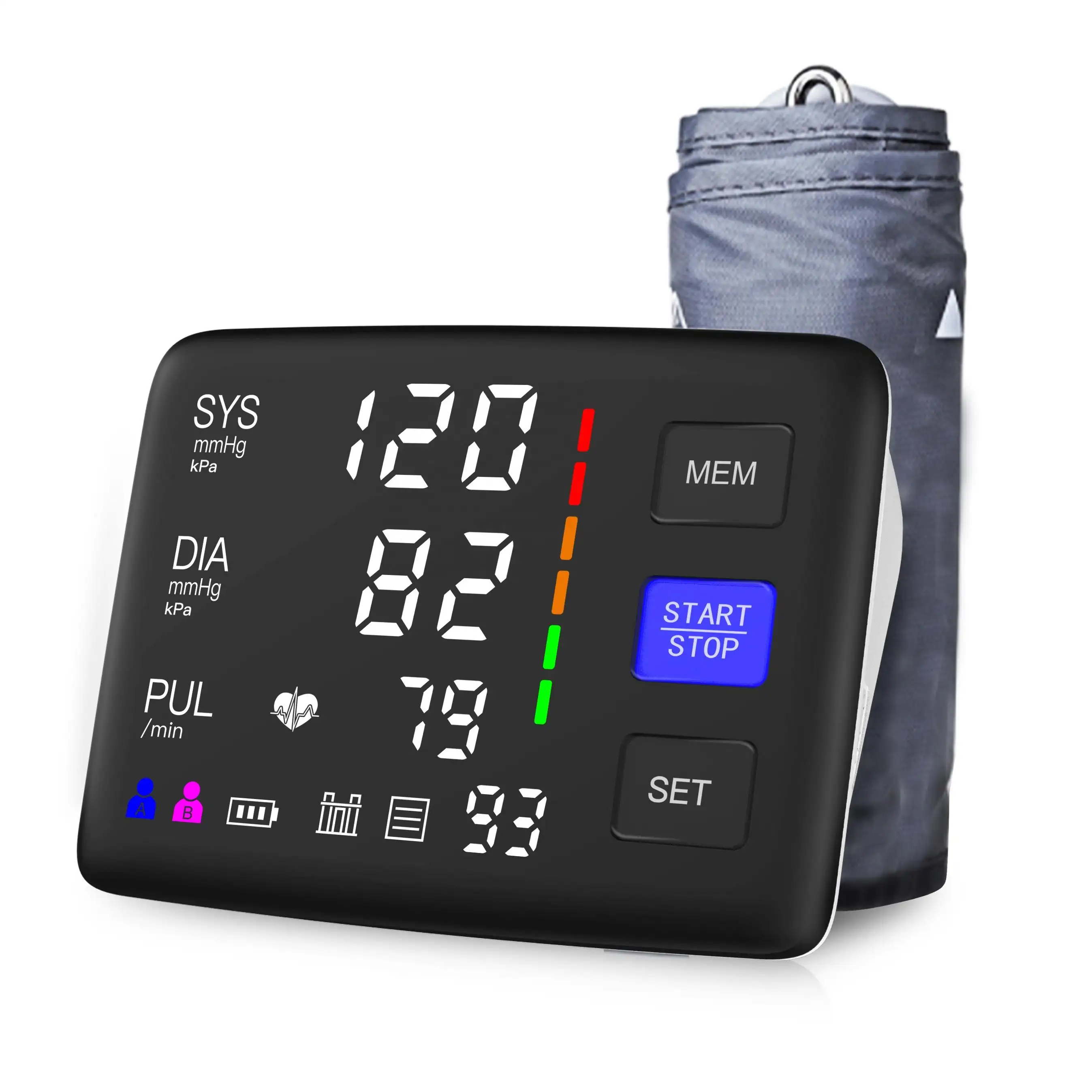 CE ISO גבוהה באיכות BP מכונה דיגיטלי רפואי פיזיותרפיה ציוד יד Tensionmeter יד לחץ דם צג