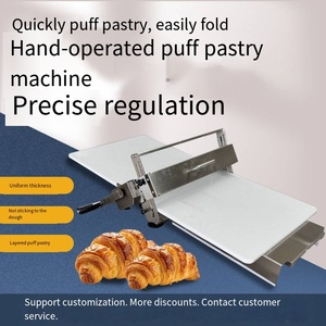 Efficiente Sfogliatrice Manuale Pieghevole per Pizza, Macchina Portatile Mini per Sfogliare Croissant per Panetterie - Product Image 2