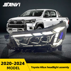 산비 고품질 업그레이드 LED 헤드램프 헤드라이트 어셈블리 토요타 하이럭스 2020-2024 2020용 - Product Image 2