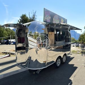 BBQ Food Truck Coffee <b>Cart</b> OEM Food Trailer <b>Camping</b> Van Food Truck Catering Trailer for Sale - Product Image 2