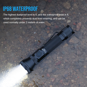 Lampe <span class=keywords><strong>torche</strong></span> tactique LED TrustFire T15R 2350LM, longue autonomie, 310 mètres, IP68, type C, pour extérieur - Product Image 4