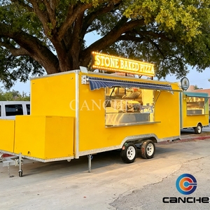 Camión de comida móvil Concesión Carrito de comida callejera Carritos de café Cocina móvil Remolque de caballos Camión de helados Bar móvil Remolque de comida - Product Image 1