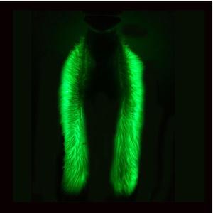 Thời Trang Chất Lượng Cao Lông Thoải Mái Led Khăn Quàng Ánh Sáng Lên Led Boa - Product Image 4