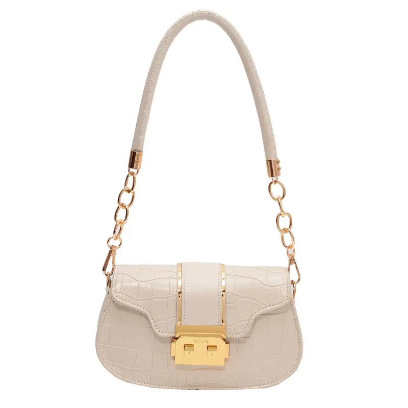 Women's handbag 2022 new niche girl shoulder bag fashionable and minimalist commuting bag girl PU underarm backpack