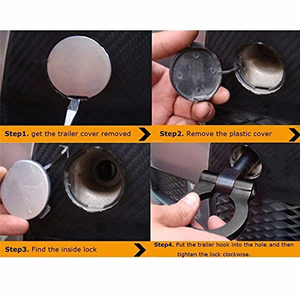 Phổ Bạc Nhôm 16Mm Kéo Móc Cho Phía Trước & Phía Sau BMW & Hầu hết Châu Âu Xe Ô Tô Đua Phong Cách Vít-On Phía Trước Bumper Kéo Móc - Product Image 4