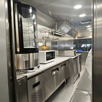 Food Truck avec Cuisine Complète, Pizza, Glaces, Barbecue, Remorque Alimentaire avec Toilettes, Chariot Alimentaire Mobile USA