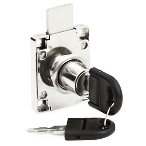 Mortise <b>lock</b> with cylinder. Iron and plastic. Two different keys. - Product Image 1