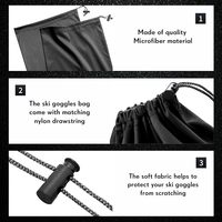 Große Mikrofasertaschen Aufbewahrungsbeutel Mikrofaser-Ski-Spielaugläser-Beutel Sonnenbrille-Beutel Hülle faltbar einstellbarer Kordelzugbeutel