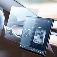 Le plus récent protecteur d'écran en verre trempé de navigation de voiture Anti-éblouissement Anti-empreintes digitales pour Tesla Model 3 Y Automotive