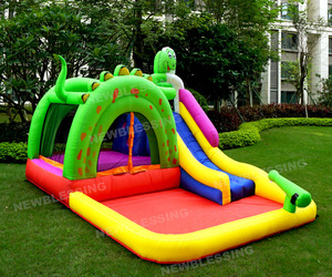 Château <span class=keywords><strong>gonflable</strong></span> et <span class=keywords><strong>trampoline</strong></span> Happy Lion <span class=keywords><strong>Mini</strong></span> Indoor Oxford Air Bounce House pour enfants - Product Image 2