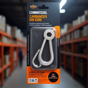 Commercial Carabiner Din 5299 Galvanized Not Suitable <b>For</b> Lifting Lifting And Anchoring Accessories - Product Image 3