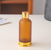 Flacons compte-gouttes en verre ambré personnalisés, bouchons pipette noirs opaques, pour huiles essentielles, sérums faciaux, contenants cosmétiques vides