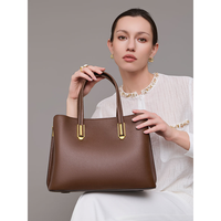 Sac à main structuré vintage imperméable pour femme, design à dessus incurvé, en cuir PU et polyester, sac à bandoulière minimaliste