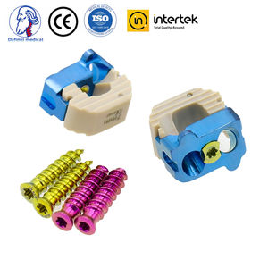 Titanium Zero Profile <strong>Cervical</strong> <strong>Peek</strong> <strong>Cage</strong> with Screw Stand Alone <strong>Spinal</strong> Stabilization Implant for Orthopedic Surgery - Product Image 3