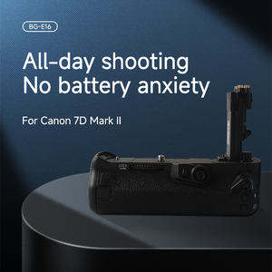 <span class=keywords><strong>Canon</strong></span> EOS 7D Mark II - ที่ยึดแบตเตอรี่ LP-E6N/AA <span class=keywords><strong>ส</strong></span>ำหรับควบ<span class=keywords><strong>ค</strong></span>ุมชัตเตอร์แนวตั้ง พร้อมด้ามจับแบตเตอรี่ BG-E16 - Product Image 3
