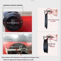 Grande machine d'équilibrage de roues pour camion Toyota Coaster avec bride conique étendue, cône agrandi, alésage de moyeu de 700 mm, de Chine