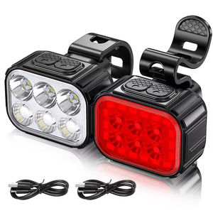 Feux avant de vélo étanches 500LM à LED rechargeables pour usage routier, ensemble de lumières de vélo - Product Image 1