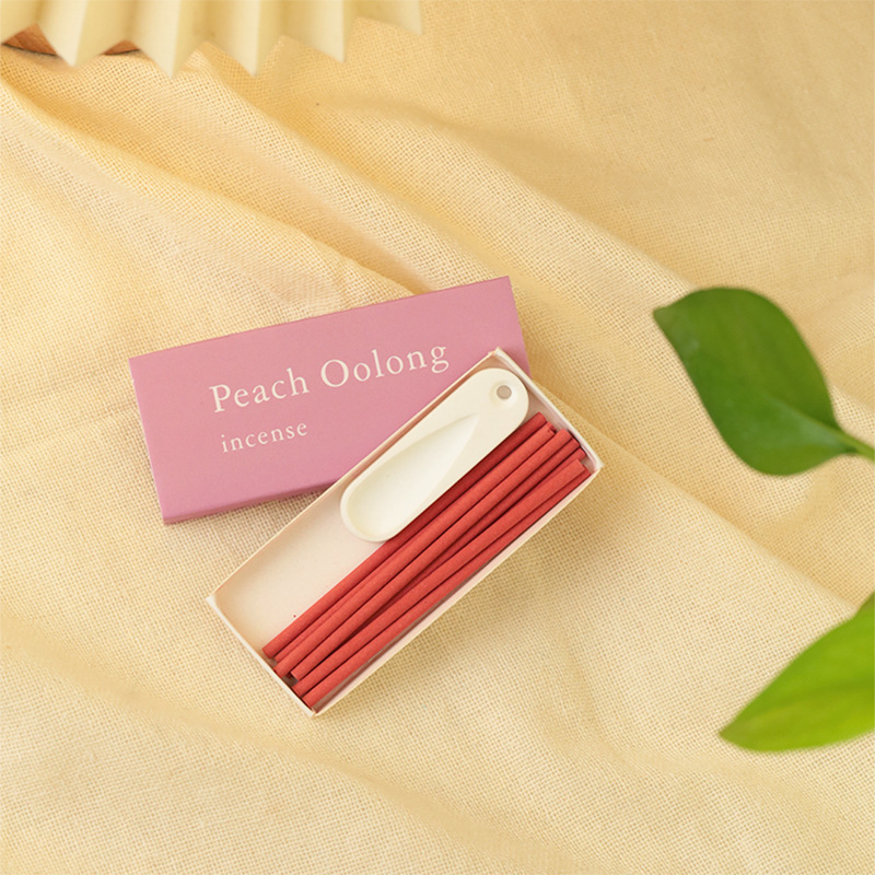 colorful  White Peach Oolong + Incense Stick