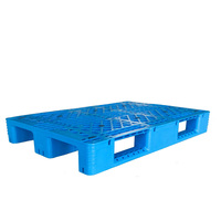 Palettes en plastique HDPE bleues réutilisables de qualité industrielle 1200*800*150mm 48 pour entrepôt