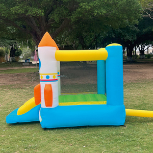 Hình dạng tên lửa phim hoạt hình Inflatable nhà lâu đài với Slide cho trẻ em nhỏ Inflatable <span class=keywords><strong>Bouncer</strong></span> lâu đài - Product Image 6