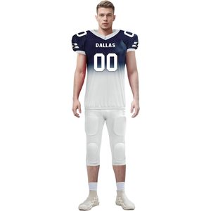 Maillot et pantalon d'entraînement de football pour jeunes et adultes avec coussinets intégrés uniforme de l'équipe de rugby avec logo nom et numéro - Product Image 1