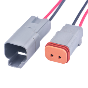 Deutsch konektor DT 2 P 2 pin konektor laki-laki steker DT04-2P DT04 2 P soket perempuan DT06 2S kabel harness DT06-2S - Product Image 2
