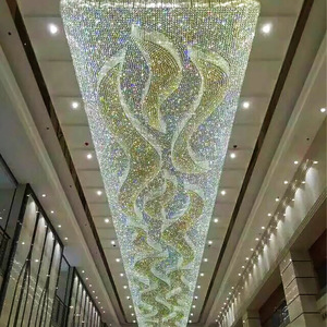 Lámpara Colgante LED Artística de Cristal Acrílico con Forma de Flor de Ciruelo para Escaleras, Vestíbulos de <span class=keywords><strong>Hotel</strong></span> y Villas, Personalizable - Product Image 5