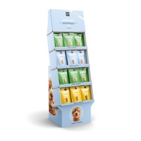 Présentoir en carton personnalisé pour snacks, fruits secs, pain, bonbons, chocolat, chips – Présentoir en carton ondulé