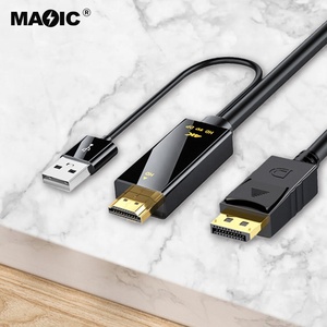Cáp <span class=keywords><strong>HDMI</strong></span> Đực Sang DP Đực 1.8M Mới Tùy Chỉnh Cáp Âm Thanh & Video Bộ Nguồn USB 4K 60Hz 2180P Màn Hình HD - Product Image 2