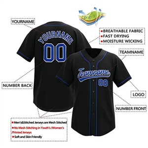 Custom logo Alphalete Number Striped Baseball Jersey <b>Men</b> - Product Image 2