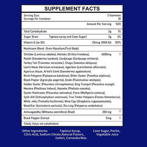 Gomitas de Hongos Super Naturales con Sabor a Frambuesa, Favorecen la Claridad Mental, Aumentan la Concentración y la Energía Natural - Product Image 5